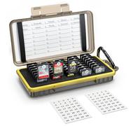 Funda Protectora de 40 Ranuras para Tarjetas de Memoria Resistente al Agua, con mosquetón para 40 Tarjetas SD, Organizador de Tarjetas de Memoria SDXC, SDXC, SDHC, TF, XQD