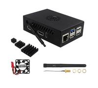 Funda protectora de aluminio para caja de 5 placas con ventilador de refrigeración y recinto de aluminio de disipación de calor eficiente