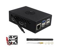 Funda protectora de aluminio para caja de 5 placas con ventilador de refrigeración y recinto de aluminio de disipación de calor eficiente