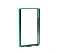 Funda protectora de aluminio y vidrio templado para tarjetas graduadas PSA, soporte de exhibición de metal con cubierta de losa de carcasa dura para coleccionables deportivos (verde)