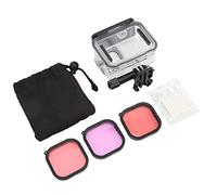 Funda Protectora de Buceo para cámara, Protector de Buceo para cámara 45m de Profundidad Transparente 95% de transmisión de luz para 9 cámaras
