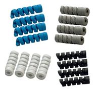 Funda Protectora de Cable en Espiral, 16 Unidades para Protección Antitorsión y Antienredos, Compatible con Cables de Carga USB-C, Lightning y Micro-USB, Material de Silicona Flexible