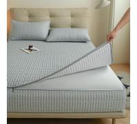 Funda protectora de colchón impermeable, funda transpirable con cremallera, sábana bajera lavable antipolvo para máxima protección, se adapta a camas individuales, dobles y king