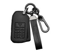 Funda Protectora De Cuero For Llave De Coche para Volvo S40 S60 S80 S90 XC60 XC70 XC90 V40 V60(I-Black Ring)