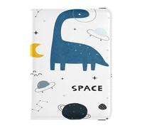 Funda protectora de cuero para pasaporte, impermeable, para vacunas, para mujeres, niñas, organizador de documentos, accesorios, viajes, dinosaurio, estrellas, animales lindos, Multi, 1 size, Casual