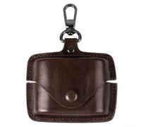 Funda protectora de cuero para Sony WF-1000XM6, cubierta de auriculares de cobertura completa que absorbe los golpes con clip de mosquetón de metal, carcasa rígida para auriculares inalámbricos