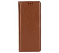 Funda protectora de cuero para Z Fold 2, solapa magnética anticaída con billetera invisible, diseño ultrafino con moléculas de microfibra que absorben los golpes, función atril (Marrón claro)