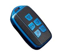 Funda Protectora De Cuero TPU para Llaves De Coche para Jaguar XE para E-Pace Funda Llave(Blue)