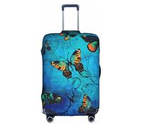 Funda protectora de equipaje con diseño de mariposas increíbles para viajes, negocios, vacaciones, se adapta al equipaje, multicolor, M(22"-24" Suitcase)