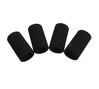 Funda Protectora de Esponja 4 Piezas para Cartucho Co2 16g | Aislamiento Anticongelante, Absorción de Golpes y Agarre Texturizado, Negro, 5,00x2,80x2,80cm