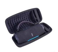 Funda protectora de EVA para altavoz JBL Charge 6 con capa de espuma que absorbe los golpes, material resistente a la humedad y asa de fácil transporte para viajes (negro)