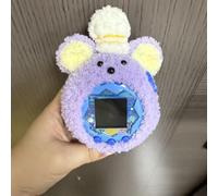 Funda protectora de felpa suave para Tamagotchi Paradise Pink (ratón púrpura)