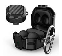 Funda protectora de fibra de carbono, protección antichoque de grado militar para Samsung Galaxy Buds Pro, 2Pro, 2, Live, Plus, carcasa rígida de