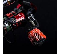 Funda protectora de gel de sílice para carretes de pesca compactos utilizados en escenarios de pesca basados en bancos y barcos (rojo)