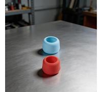 Funda protectora de goma para hexagonal de 1/4 pulgadas para cabezales de broca de destornillador de impacto que ayuda a prevenir daños y prolongar la usabilidad de la broca (A)