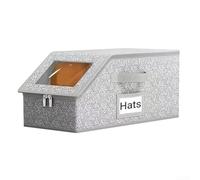 Funda protectora de gorra de béisbol con cremallera, solución de almacenamiento de gorra gris para armario y viajes, resistente al polvo, organizador de gorras deportivas
