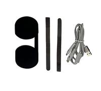 Funda protectora de lente de silicona con cable de carga para accesorios de gafas PS5 VR2, cubierta suave a prueba de polvo