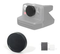 Funda protectora de lente para Polaroid Now 2/3/Now + 2/3, tapa de lente de aleación de aluminio, funda de protección duradera resistente a los arañazos, Black, Funda protectora de lente para Polaroid