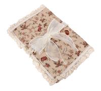 Funda Protectora de Libros A5 de Poliéster Encaje Decorativo | Resistente al Desgaste Desgarros, para Diarios de Papel y Novelas, Uso en Oficina y Biblioteca