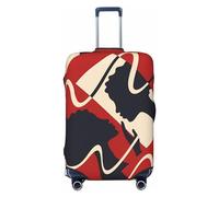 Funda protectora de licra para equipaje de viaje con diseño abstracto de autoconciencia, con estampado abstracto de autoconciencia a doble cara, se adapta a equipaje de 18 a 32 pulgadas, fundas para e