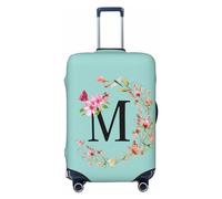 Funda protectora de licra para equipaje de viaje con la letra M de Wild Flowers, funda protectora para maletas de 18 a 32 pulgadas con la letra M de Wild Flowers, a prueba de polvo, funda para maletas