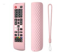 Funda Protectora de Mando a Distancia para Samsung Smart TV, Funda Protectora Antideslizante de Silicona para BN59-01315A BN59-01315B BN59-01315E BN59-01315L Mando a Distancia (Rosa)