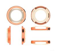 Funda protectora de metal para Amazfit Active 2 Sapphire Edition, 1 paquete de anillo de bisel de acero inoxidable, tapa dura, resistente a los arañazos, accesorio de reloj inteligente (naranja)