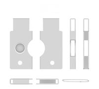 Funda protectora de metal para llave de seguridad Yubikey 5C NFC, color | Carcasa dura, funda protectora a prueba de polvo para 5C NFC, acceso NFC, soporte protector resistente a caídas
