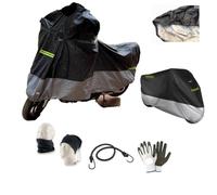 Funda protectora de moto para parabrisas y/o baúl compatible con Yamaha XC 300 Versity, talla L, 232 x 100 x 125 cm, funda protectora para moto scooter Maximoto, interior afelpada, antiarañazos