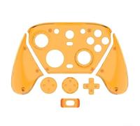 Funda protectora de PC transparente impermeable para GameSir G7 Pro, compatible con el uso diario y preservar el diseño original del controlador (naranja transparente)