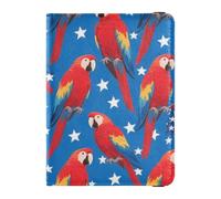 Funda protectora de piel con diseño de margaritas rojas para el 4 de julio, funda protectora para pasaporte, funda protectora para pasaporte, documentos de viaje, cartera para mujer, impermeable