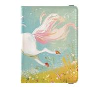 Funda protectora de piel con diseño de unicornios para pasaporte, funda protectora para pasaporte, ligera, Unicornios corriendo, 1 size