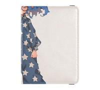 Funda protectora de piel impermeable para pasaporte del 4 de julio, Día de la Independencia, anime, niña, para viajes, funda protectora para pasaporte para mujer, ligera, 4 de julio, Día de la