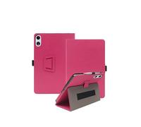 Funda protectora de piel para tablet Teclast T60 Plus, funda de 30.5 cm con soporte, a prueba de golpes y diseño multifuncional, color rosa