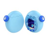 Funda Protectora de Piel para Tamagotchi Paradise, Cubierta de protección Completa Suave antiarañazos de Silicona con Tapa de botón Accesorios para Consola de Juegos (Azul)