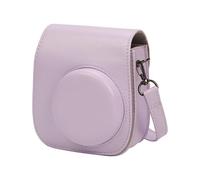 Funda protectora de piel sintética para 12 cámaras de película vintage con correa para el hombro