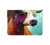 Funda protectora de piel sintética para MacBook Air de 13 pulgadas, mitad humana, mitad Angus Bull, funda protectora de piel sintética con impresión completa, elegante bolsa para laptop para mujeres y