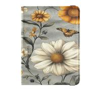 Funda protectora de piel sintética para pasaporte, impermeable, para vacunas, para mujeres, hombres, viajes familiares, Multicolor02, talla de un talla