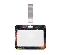 Funda protectora de plástico duro con diseño de rana verde con gafas negras para tarjetas de identificación para enfermeras y oficina