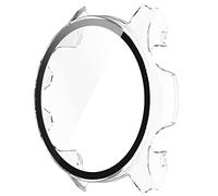 Funda protectora de policarbonato para reloj GarminForerunner 255, resistente a los arañazos, marco flexible, cubierta flexible de una sola pieza para protector de pantalla de cristal templado para