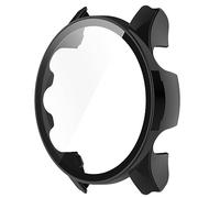 Funda protectora de policarbonato para reloj GarminForerunner 255, resistente a los arañazos, marco flexible, cubierta flexible de una sola pieza para protector de pantalla de cristal templado para