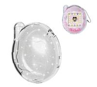 Funda protectora de policarbonato transparente y con purpurina compatible con Tamagotchi Connection V3, antiarañazos, a prueba de golpes, para juguete electrónico para mascotas (brillantina)