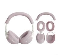 Funda protectora de silicona 3 en 1 para auriculares Sony WH1000XM6 diseñada para protección integral de la diadema y los tapones (rosa)