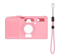 Funda protectora de silicona, a prueba de golpes, cubierta suave impermeable con resistencia al polvo, funda anticaída para cámara KODAK Snapic A1 (rosa)
