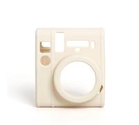 Funda protectora de silicona adecuada para cámara Instax Mini 40, color sólido simple, resistente al polvo y a las manchas, funda protectora, Blanco claro, Unisex