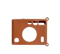Funda protectora de silicona adecuada para cámara Instax Mini EVO, color sólido simple, resistente al polvo y a las manchas, funda protectora, Brown, Unisex