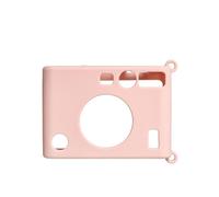 Funda protectora de silicona adecuada para cámara Instax Mini EVO, color sólido simple, resistente al polvo y a las manchas, funda protectora, Pink, Unisex