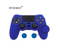 Funda protectora de silicona antideslizante azul para el mando Sony PlayStation Dualshock 4 PS4 DS4 Pro Slim