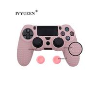 Funda protectora de silicona antideslizante color rosa cereza para Sony PlayStation Dualshock 4, PS4, DS4 Pro