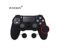 Funda protectora de silicona antideslizante negra para el mando Sony PlayStation Dualshock 4 PS4 DS4 Pro Slim